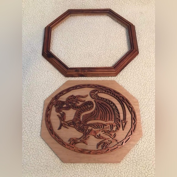 Wood Hand Carved Dragon Detailed Artwork Art Home Decor
Sold as shown in picture - Picture 5 of 12